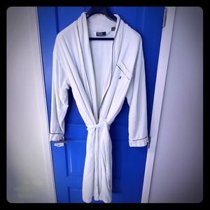 Polo by RL White Smooth Robe, Extra Terry Inside